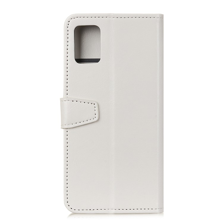 Fou Étui Portefeuille En Cuir De Cheval Pour Samsung Galaxy S11e - Blanc-10
