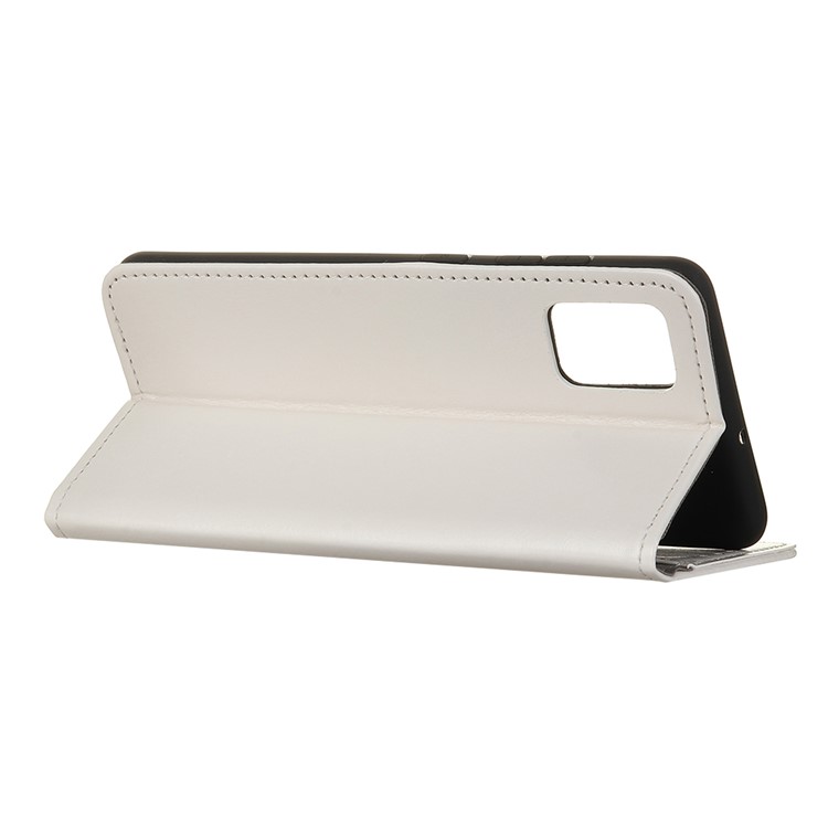 Fou Étui Portefeuille En Cuir De Cheval Pour Samsung Galaxy S11e - Blanc-11