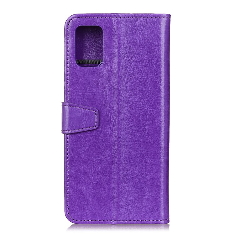 Fou Étui Portefeuille En Cuir De Cheval Pour Samsung Galaxy S11e - Violet-10