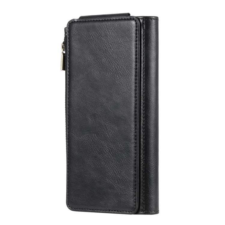 Multi-functional Retro Leather Wallet Case with Stand for Samsung Galaxy Note 10 Plus 5G/Note 10 Plus - Black-11