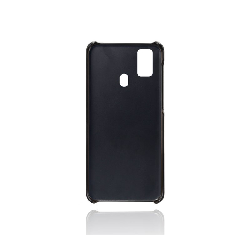 KSQ PU Leather Coated Plastic Case with Dual Card Slots for Samsung Galaxy M30s - Black-3