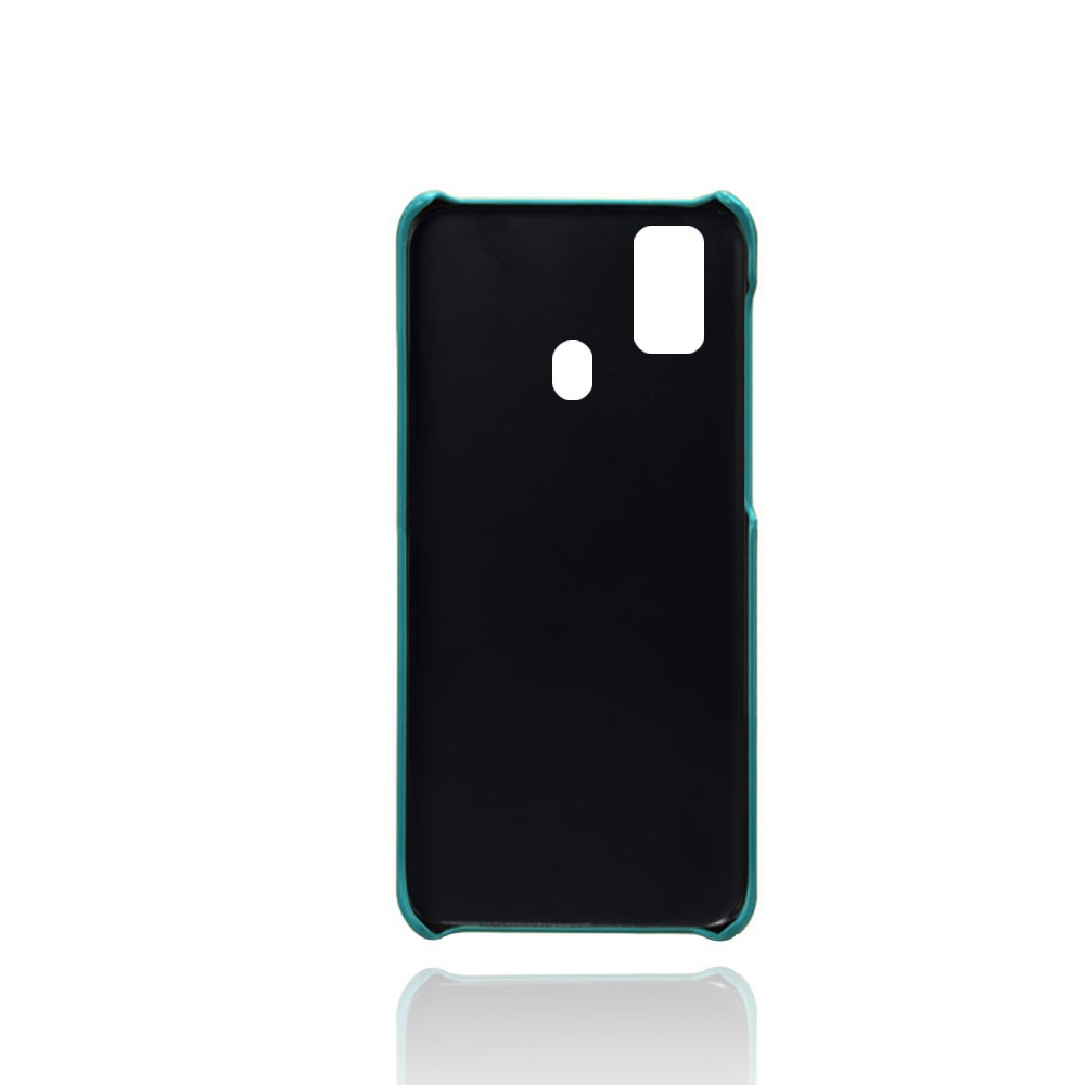 KSQ PU Leather Coated Plastic Case with Dual Card Slots for Samsung Galaxy M30s/M21 - Baby Blue-3