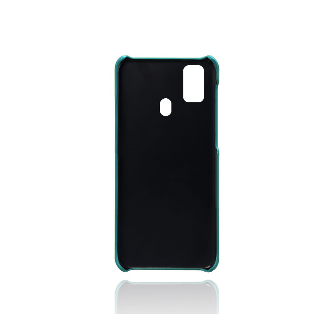 Custodia in Plastica Rivestita in Pelle KSQ PU Con Slot a Doppia Carta Per Samsung Galaxy M30s/m21 - Verde