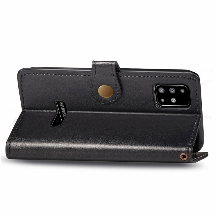 PU de la Billetera de Cuero Para Samsung Galaxy A51 - Negro-6