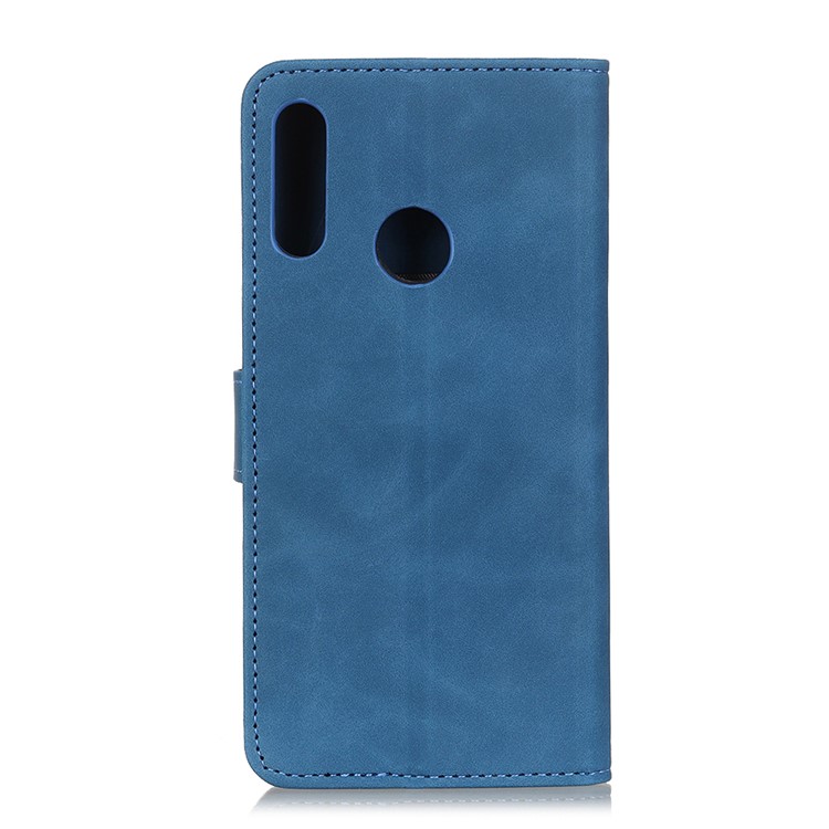 KHAZNEH Vintage Style Leather Wallet Case for Samsung Galaxy M30/A40s - Blue-8