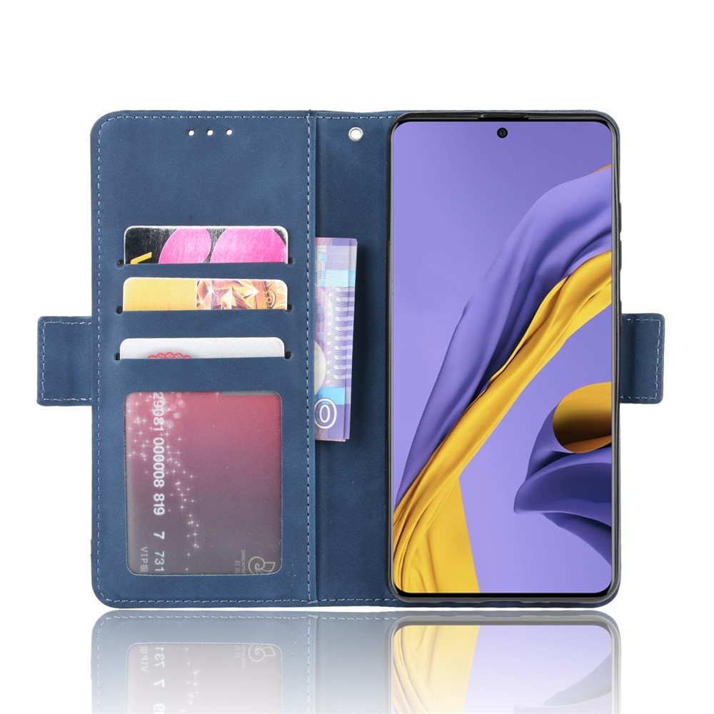 Brieftasche Lederständer Telefonabdeckung Hülle Für Samsung Galaxy A71 - Blau-4