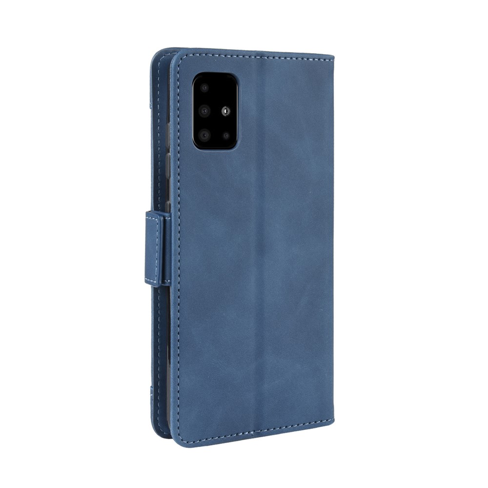 Brieftasche Lederständer Telefonabdeckung Hülle Für Samsung Galaxy A71 - Blau-6