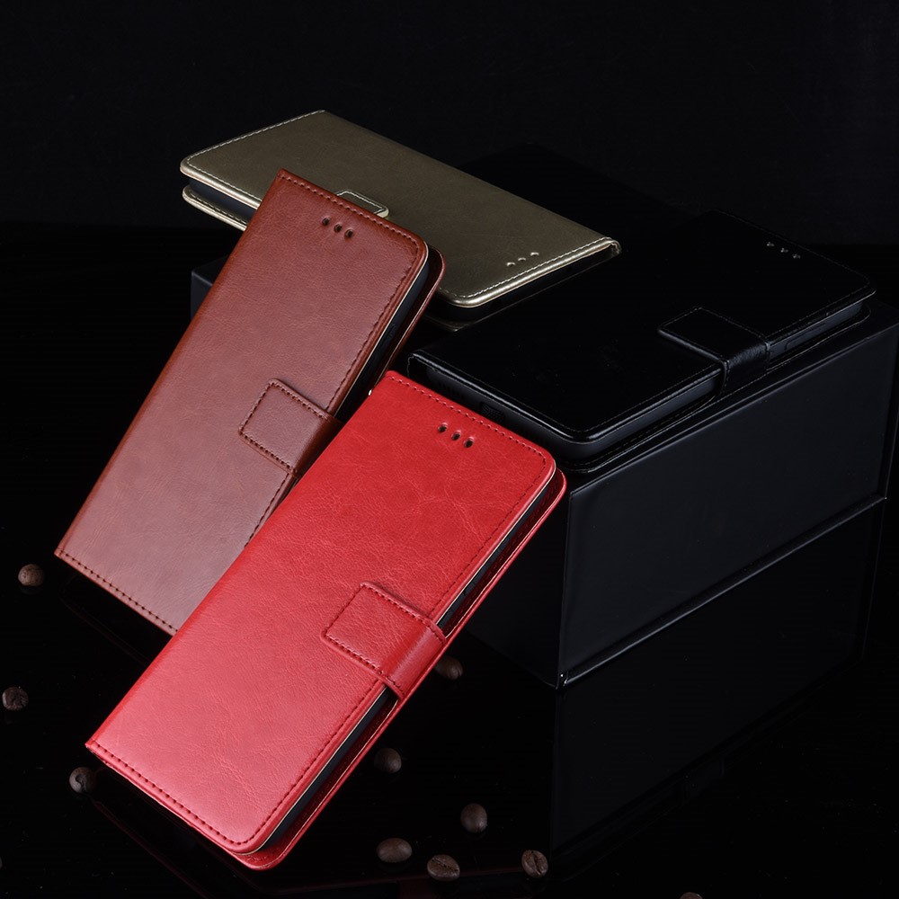 Crazy Horse Wallet Leather Stand Phone Casing for Samsung Galaxy A71 A715 - Red-9