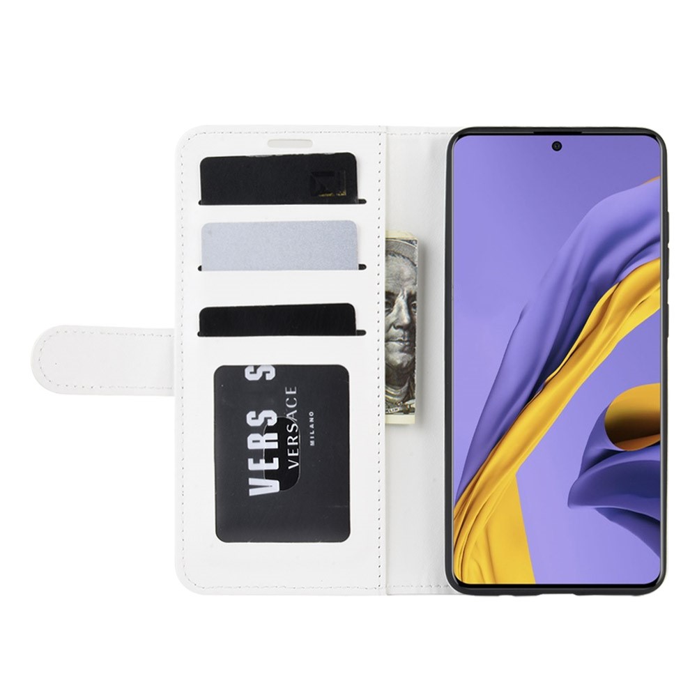 Crazy Horse Wallet Leather Stand Case for Samsung Galaxy A51 - White-5