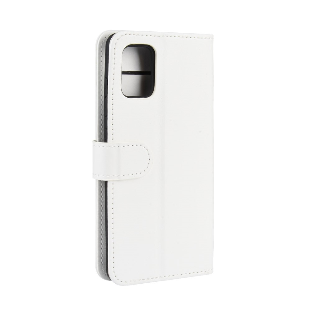 Crazy Horse Wallet Leather Stand Case for Samsung Galaxy A51 - White-7