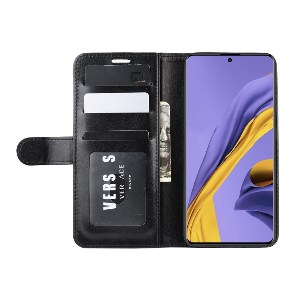 Crazy Horse Wallet Leather Stand Case for Samsung Galaxy A51 - Black-5
