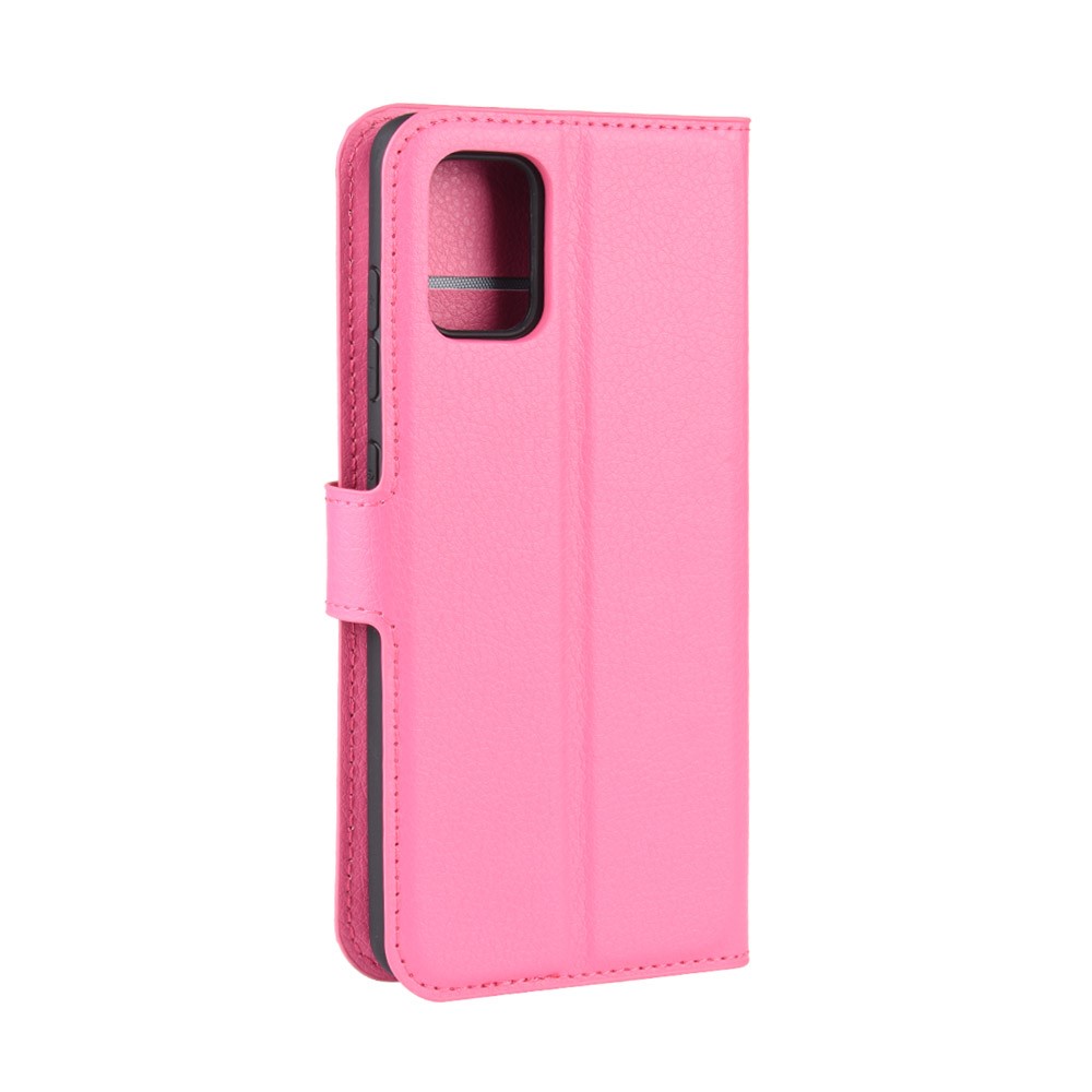 Litchi Skin Wallet Leather Stand Case for Samsung Galaxy A51 - Rose-6