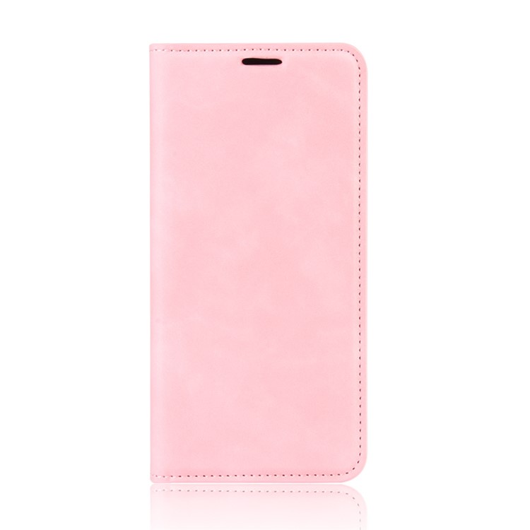 Caso Carteira Sedoso Toque De Couro Para Samsung Galaxy A10E - Rosa-2