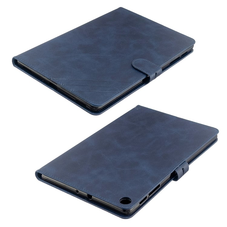 PU Leather Wallet Stand Tablet Protective Case for Samsung Galaxy Tab A 10.1 (2019) T510 T515 - Blue-8