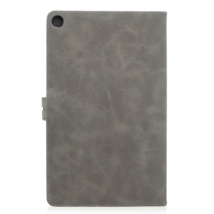 PU Leather Wallet Stand Tablet Protective Case for Samsung Galaxy Tab A 10.1 (2019) T510 T515 - Grey-3