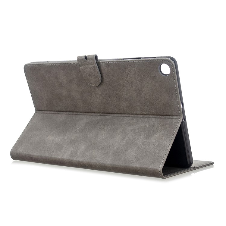 PU Leather Wallet Stand Tablet Protective Case for Samsung Galaxy Tab A 10.1 (2019) T510 T515 - Grey-4