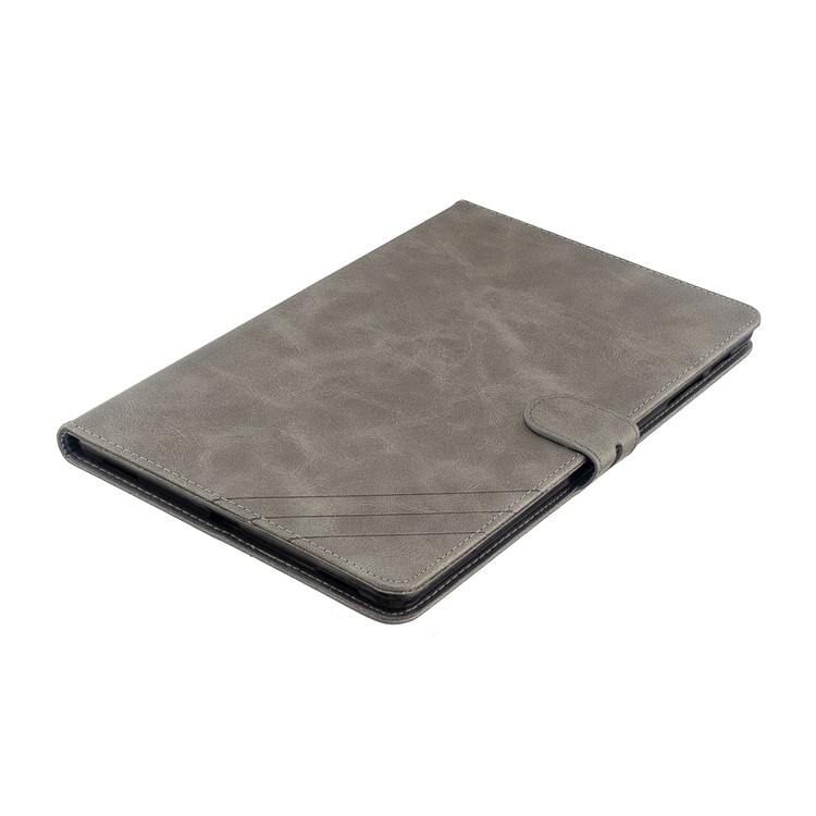 PU Leather Wallet Stand Tablet Protective Case for Samsung Galaxy Tab A 10.1 (2019) T510 T515 - Grey-6