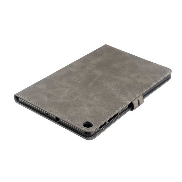 PU Leather Wallet Stand Tablet Protective Case for Samsung Galaxy Tab A 10.1 (2019) T510 T515 - Grey-7