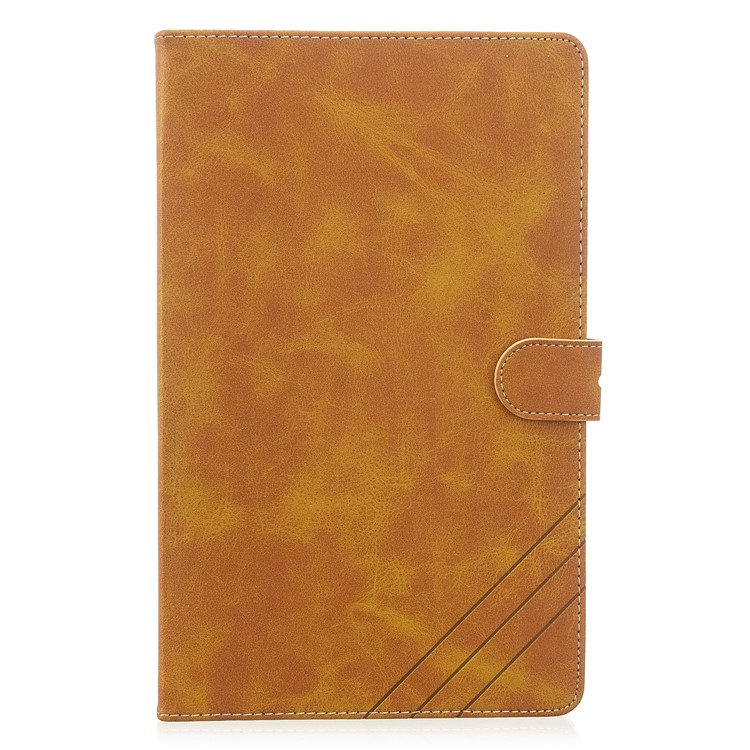 PU Leather Wallet Stand Tablet Protective Case for Samsung Galaxy Tab A 10.1 (2019) T510 T515 - Brown-2