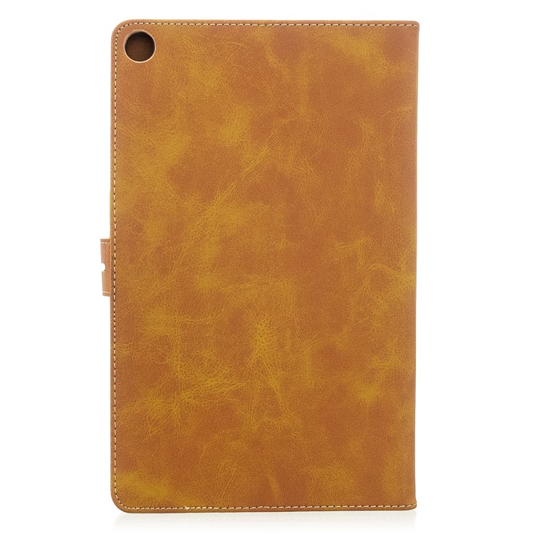 PU Leather Wallet Stand Tablet Protective Case for Samsung Galaxy Tab A 10.1 (2019) T510 T515 - Brown-3