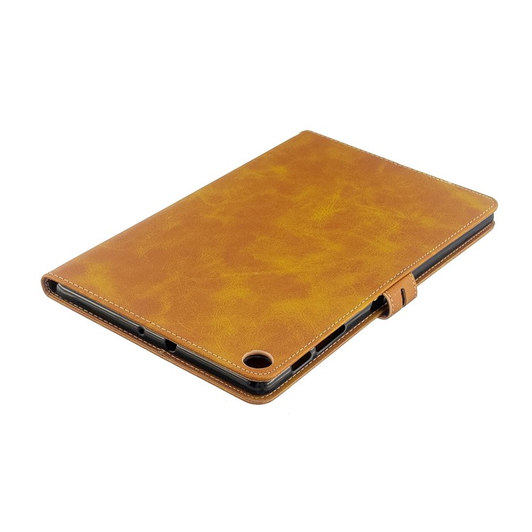 PU Leather Wallet Stand Tablet Protective Case for Samsung Galaxy Tab A 10.1 (2019) T510 T515 - Brown-7