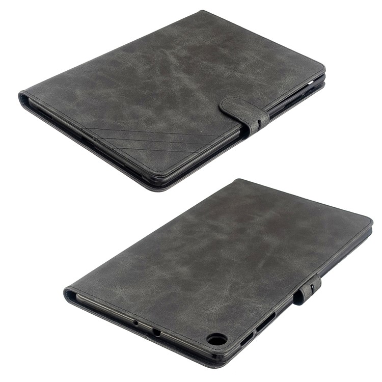 Tablette Support De Porte-monnaie En Cuir PU Étui De Protection Pour Samsung Galaxy Tab A 10.1 (2019) T510 T515 - Noir-8