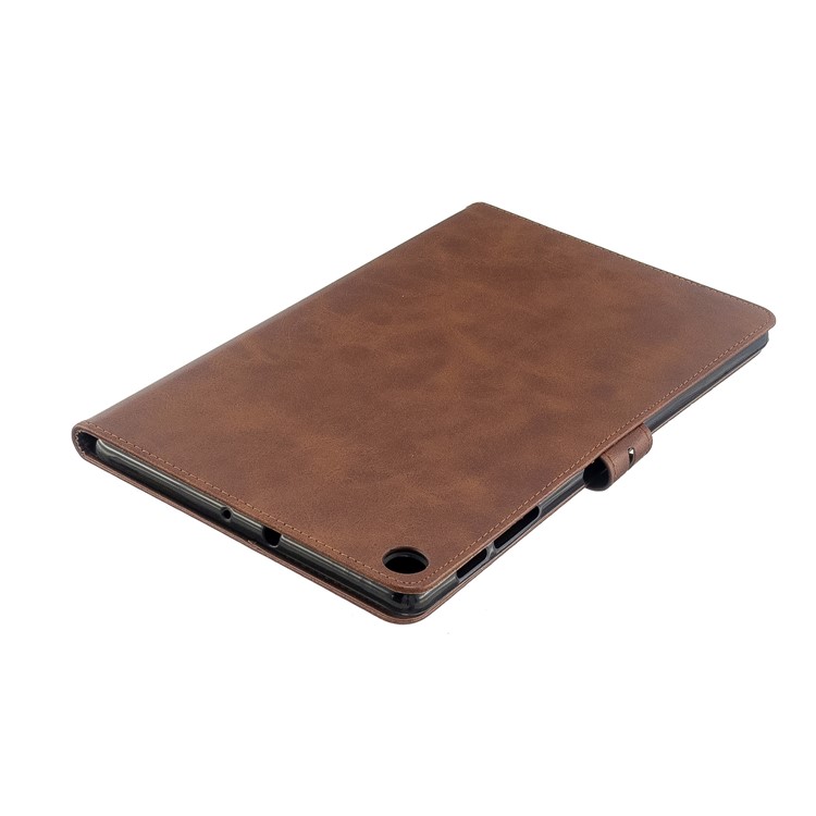 PU Leather Wallet Stand Tablet Protective Case for Samsung Galaxy Tab A 10.1 (2019) T510 T515 - Coffee-7