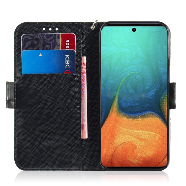 Light Spot Decor Pattern Printing Wallet Leather Flip Case for Samsung Galaxy A71 A715 - Panda-7