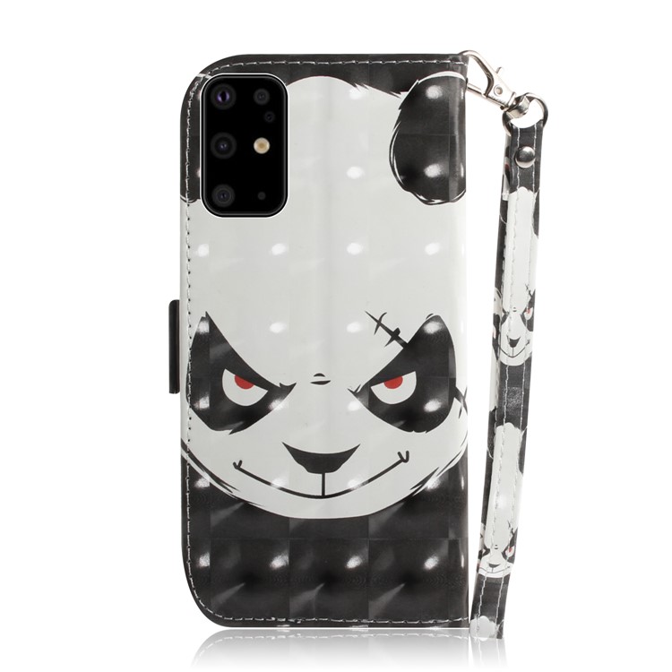 Light Spot Decor Pattern Printing Wallet Leather Phone Shell for Samsung Galaxy S11 - Panda-3