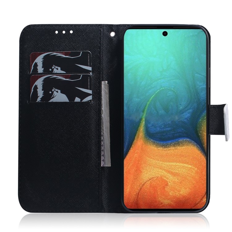 Impresión de Patrones PU Cuero Cover de la Billetera Para Samsung Galaxy A71 A715 - Panda-8