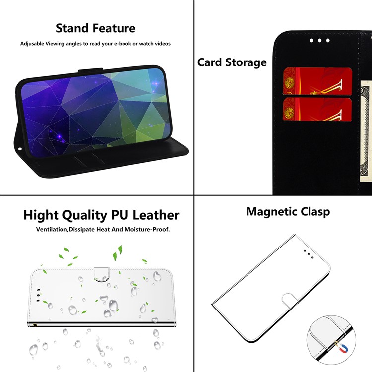 Portafoglio in Pelle Surface Surface Coperchio Telefonico Per Samsung Galaxy S20 4G/S20 5G - D'argento