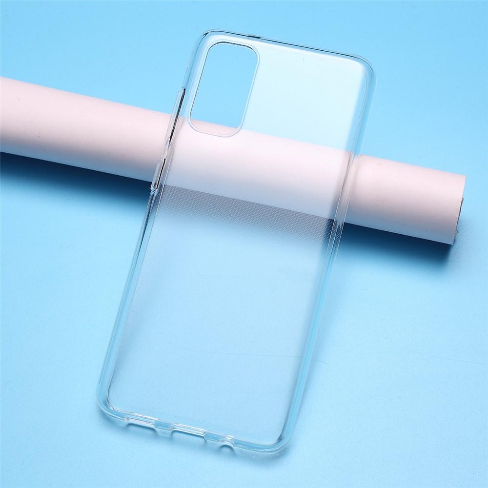 10PCS Transparent Soft TPU Phone Case with Non-slip Inner for Samsung Galaxy S20-1
