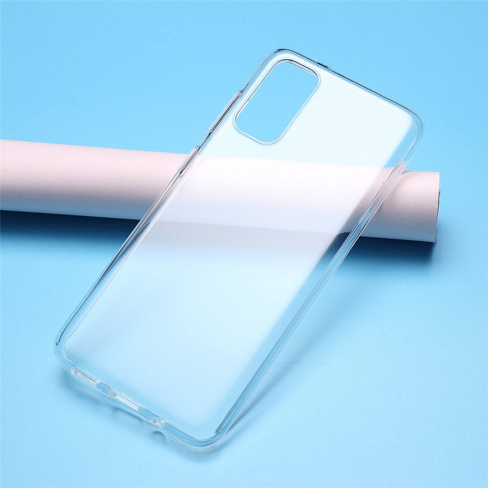 10PCS Transparent Soft TPU Phone Case with Non-slip Inner for Samsung Galaxy S20-4