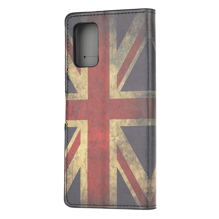 Pattern Printing Wallet Leather Case for Samsung Galaxy S20 Plus - Retro UK Flag-3