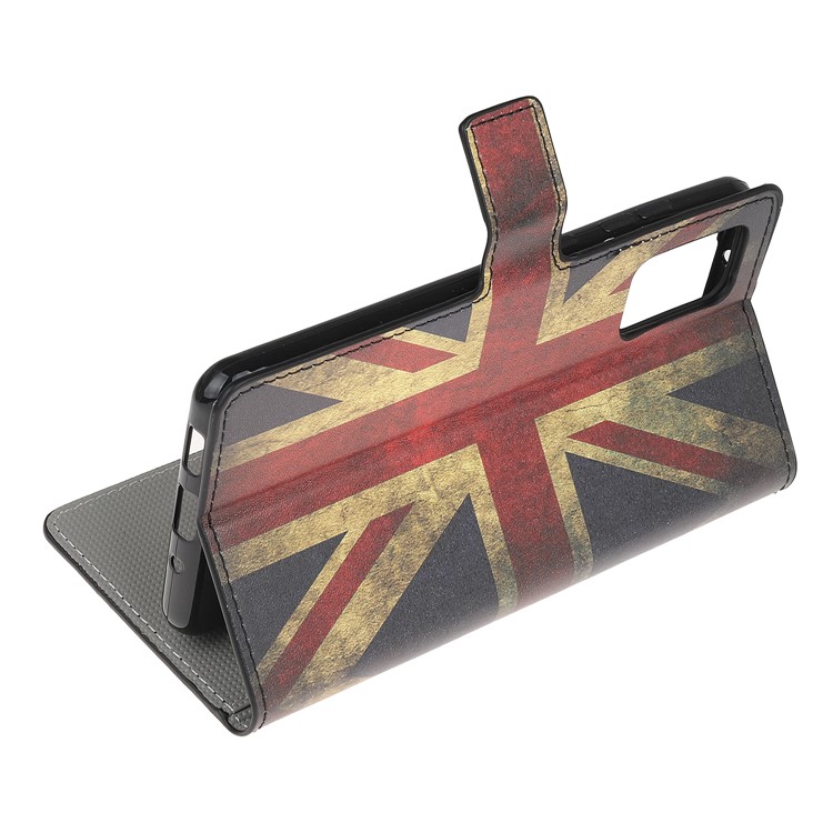 Pattern Printing Wallet Leather Case for Samsung Galaxy S20 Plus - Retro UK Flag-4
