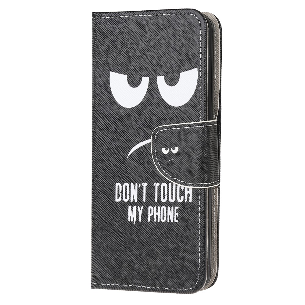 Pattern Printing Cross Texture Leather Wallet Phone Case for Samsung Galaxy S11e - Do not Touch-2