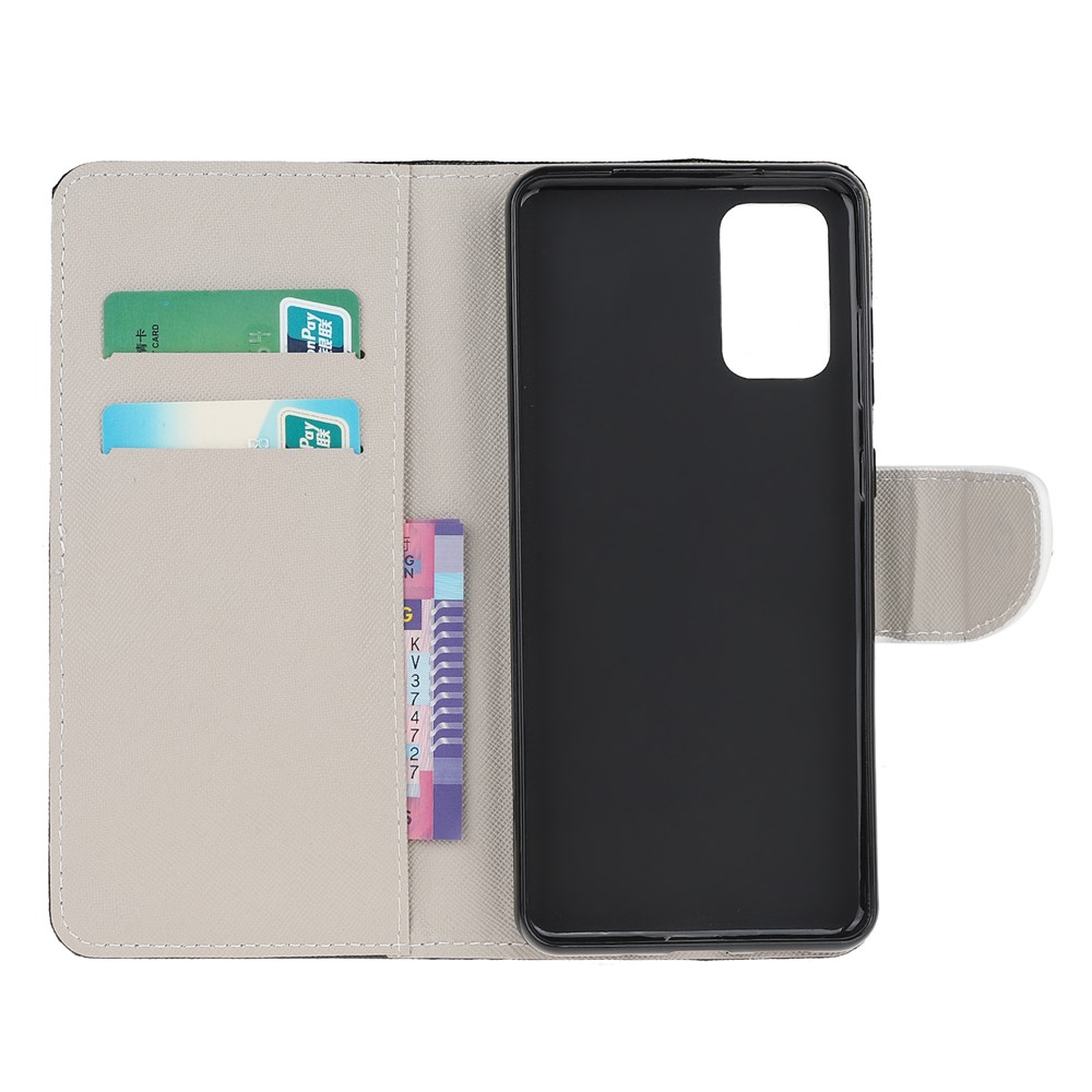 Pattern Printing Cross Texture Leather Wallet Phone Case for Samsung Galaxy S20 - Do not Touch-6