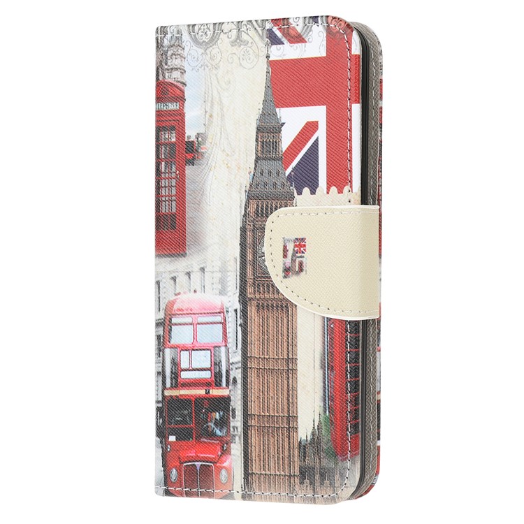 Pattern Printing Cross Texture Leather Wallet Phone Case for Samsung Galaxy S20 - UK Flag-2