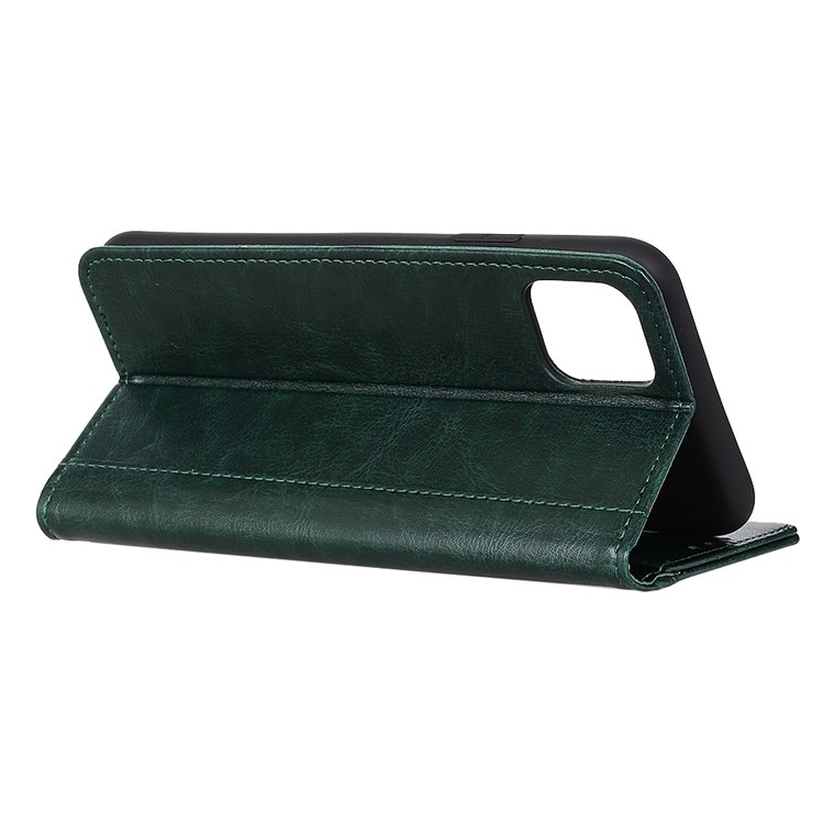 Rivet Decor Crazy Horse Leather Wallet Phone Shell for Samsung Galaxy S20 Ultra - Green-3