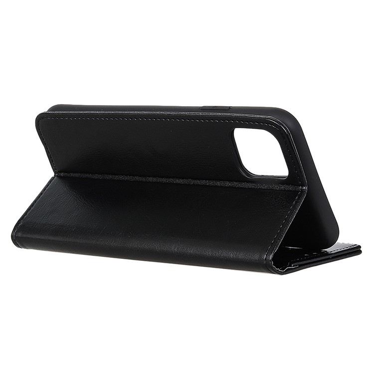 Crazy Horse Leather Wallet Cover Case for Samsung Galaxy S20 Ultra - Black-3