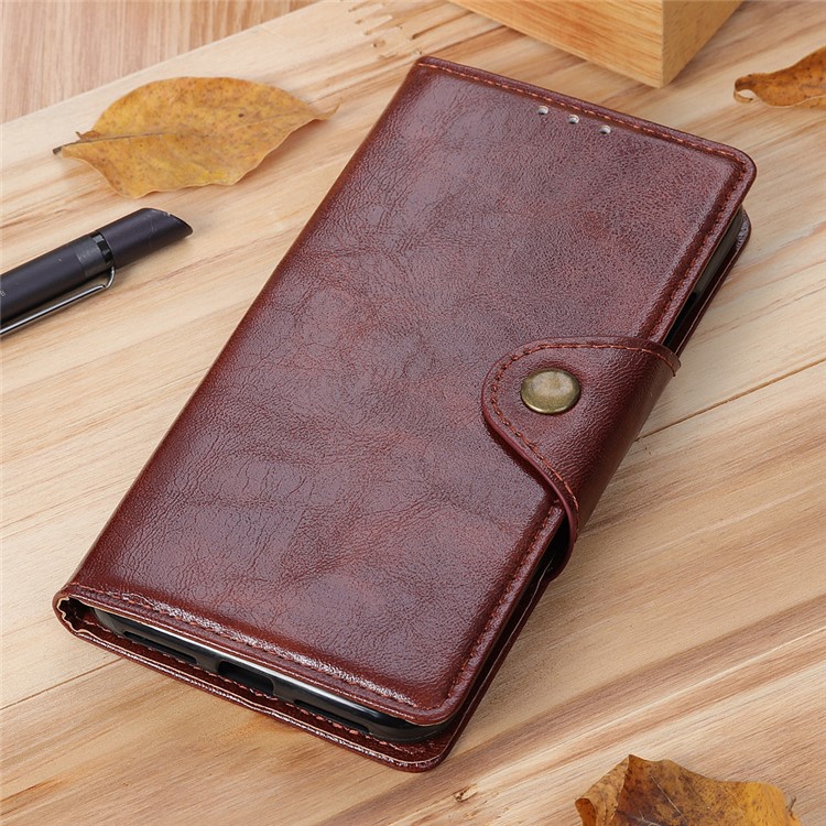 PU Leather Wallet Stand Phone Case for Samsung Galaxy S11e 6.4 inch - Brown-10