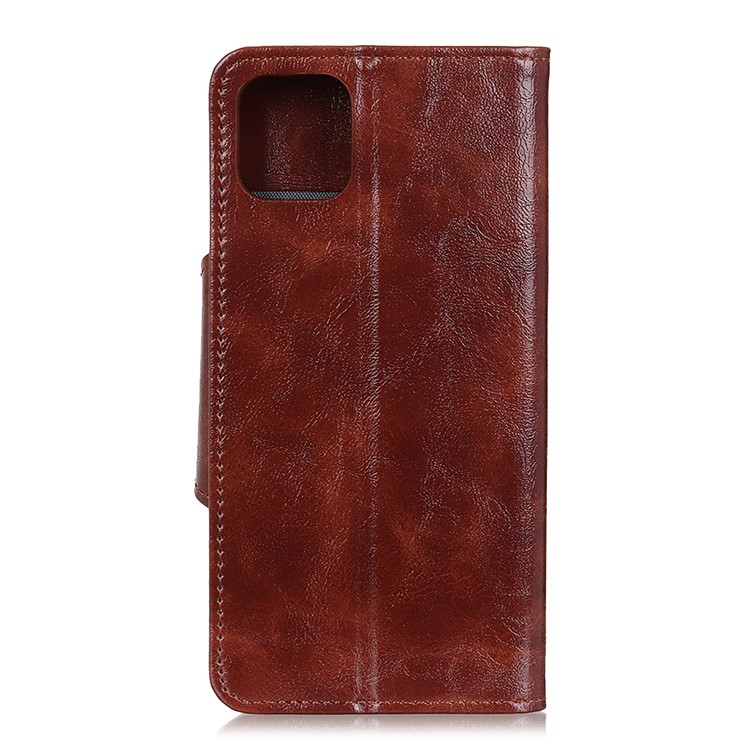 PU Leather Wallet Stand Phone Case for Samsung Galaxy S11e 6.4 inch - Brown-8