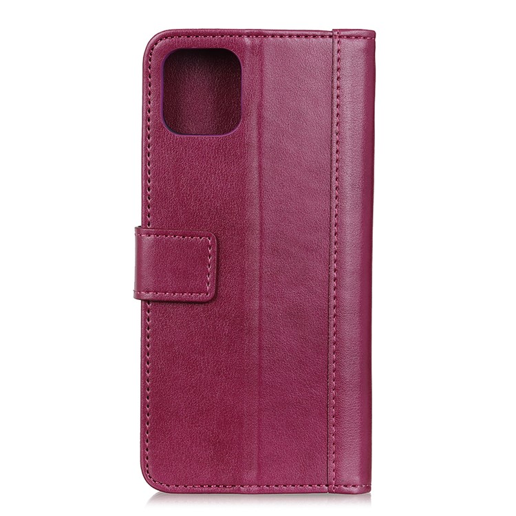 Leather Stand Wallet Case for Samsung Galaxy S20 - Wine Red-10