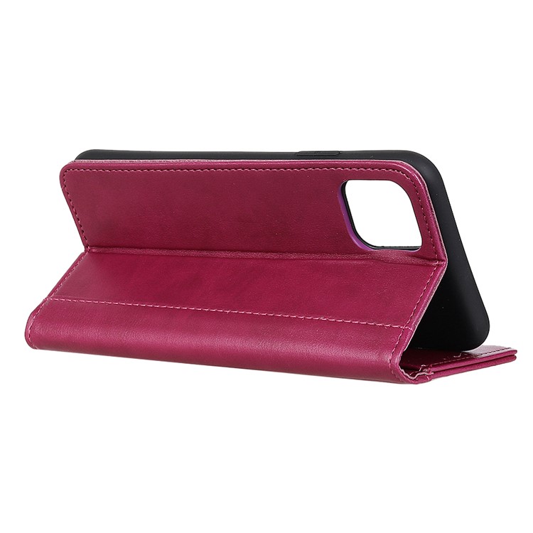 Leather Stand Wallet Case for Samsung Galaxy S20 - Wine Red-11