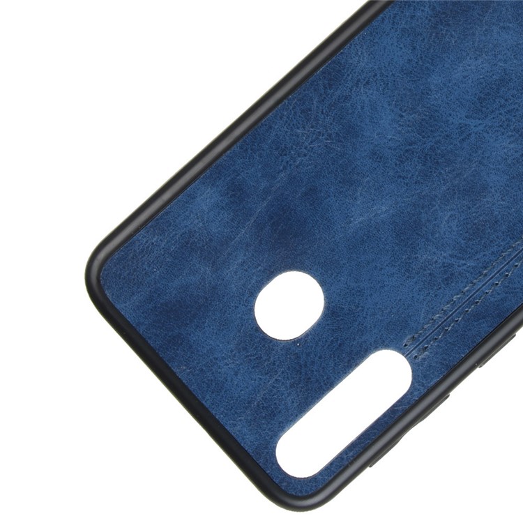 Recubierto Caja Combinada De La PC + TPU De Cuero Para La Galaxia M30 / A40s - Azul-2