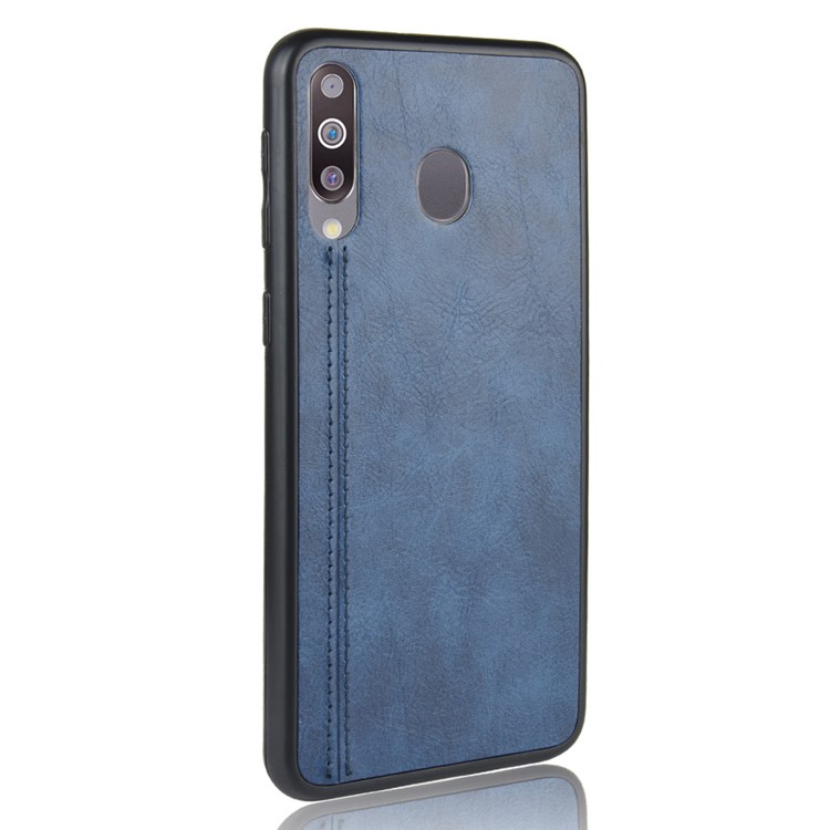 Recubierto Caja Combinada De La PC + TPU De Cuero Para La Galaxia M30 / A40s - Azul-4