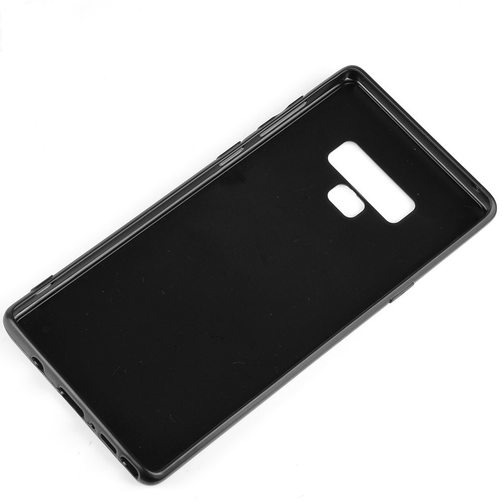 Leather Coated PC + TPU Hybrid Case Cover for Samsung Galaxy Note9 SM-N960 - Yellow-6