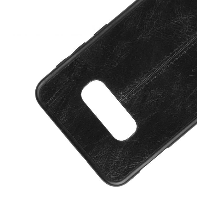 Leather Coated PC + TPU Hybrid Phone Case for Samsung Galaxy S10e - Black-2