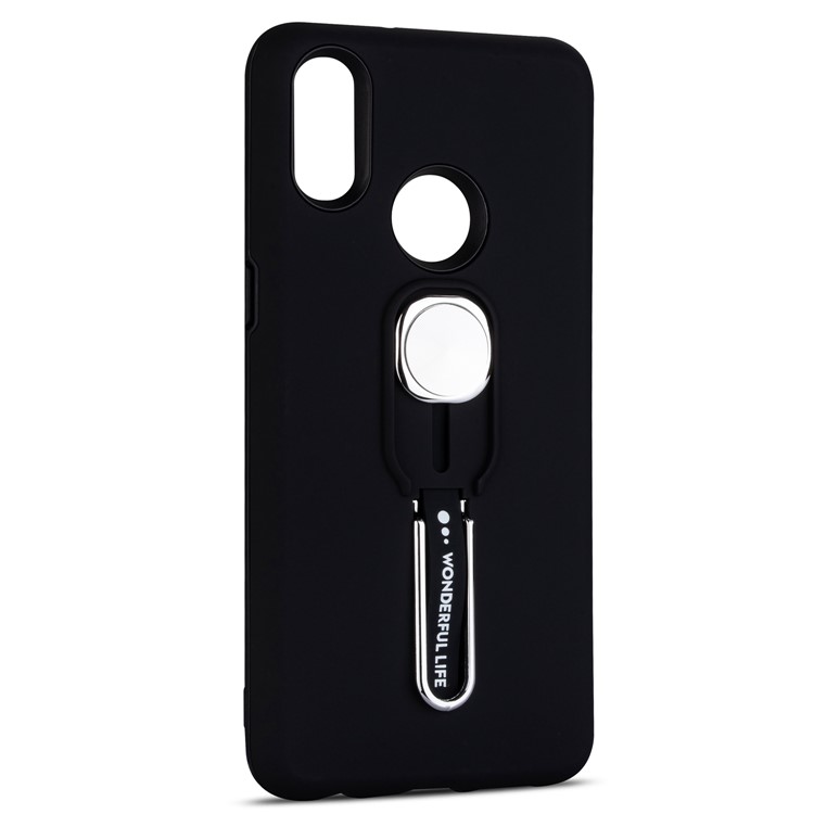 TPU + PC with Kickstand Case for Samsung Galaxy A10s - Black-2