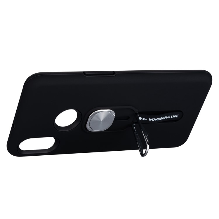 TPU + PC with Kickstand Case for Samsung Galaxy A10s - Black-4